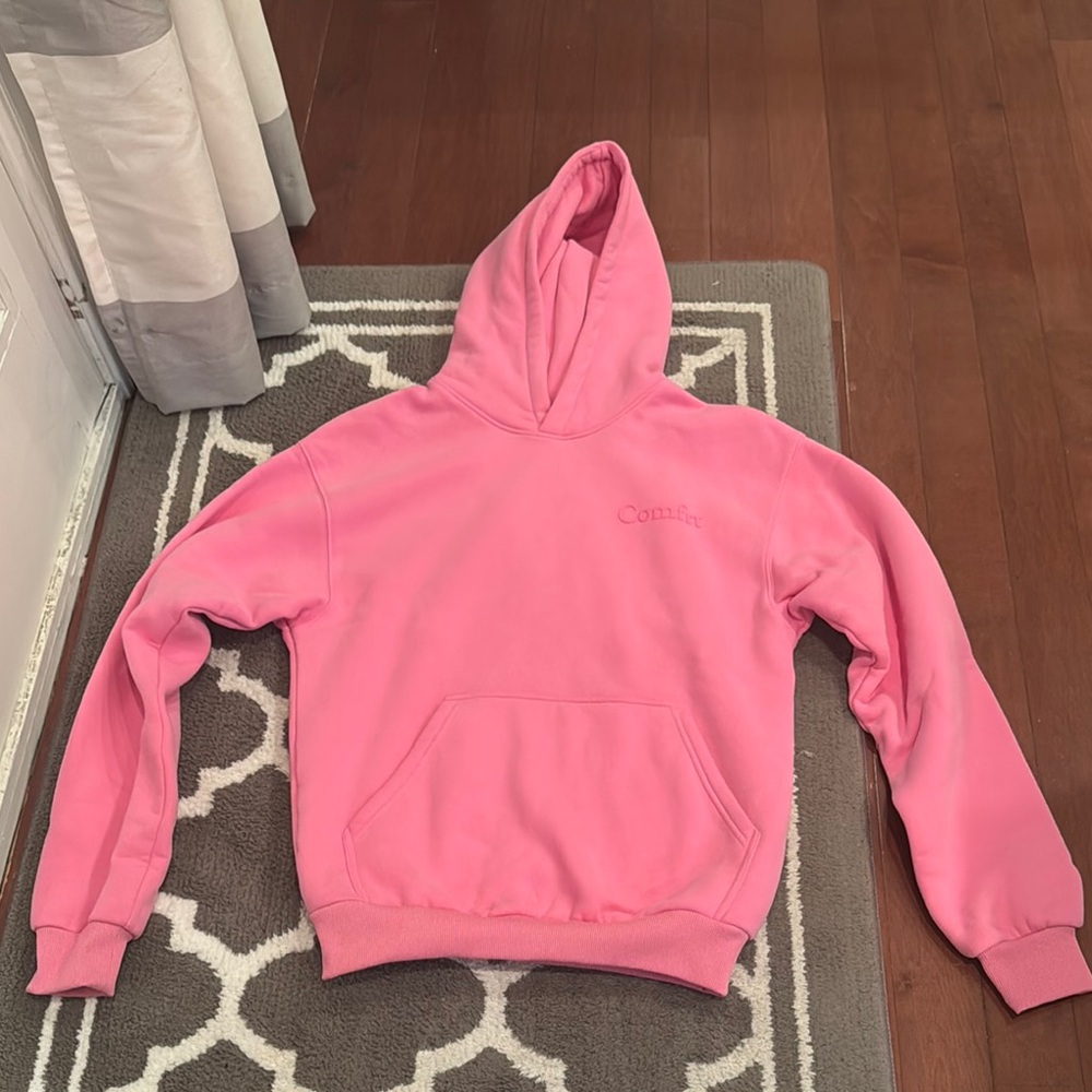 Comfy Pink Hoodie Sweatshirt